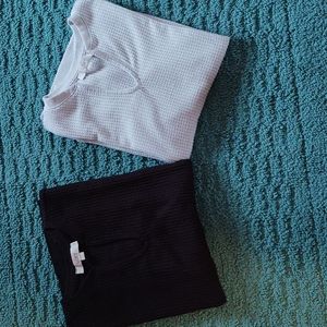 Loft Bundle of Waffle Weave Long Sleeve Tops SP